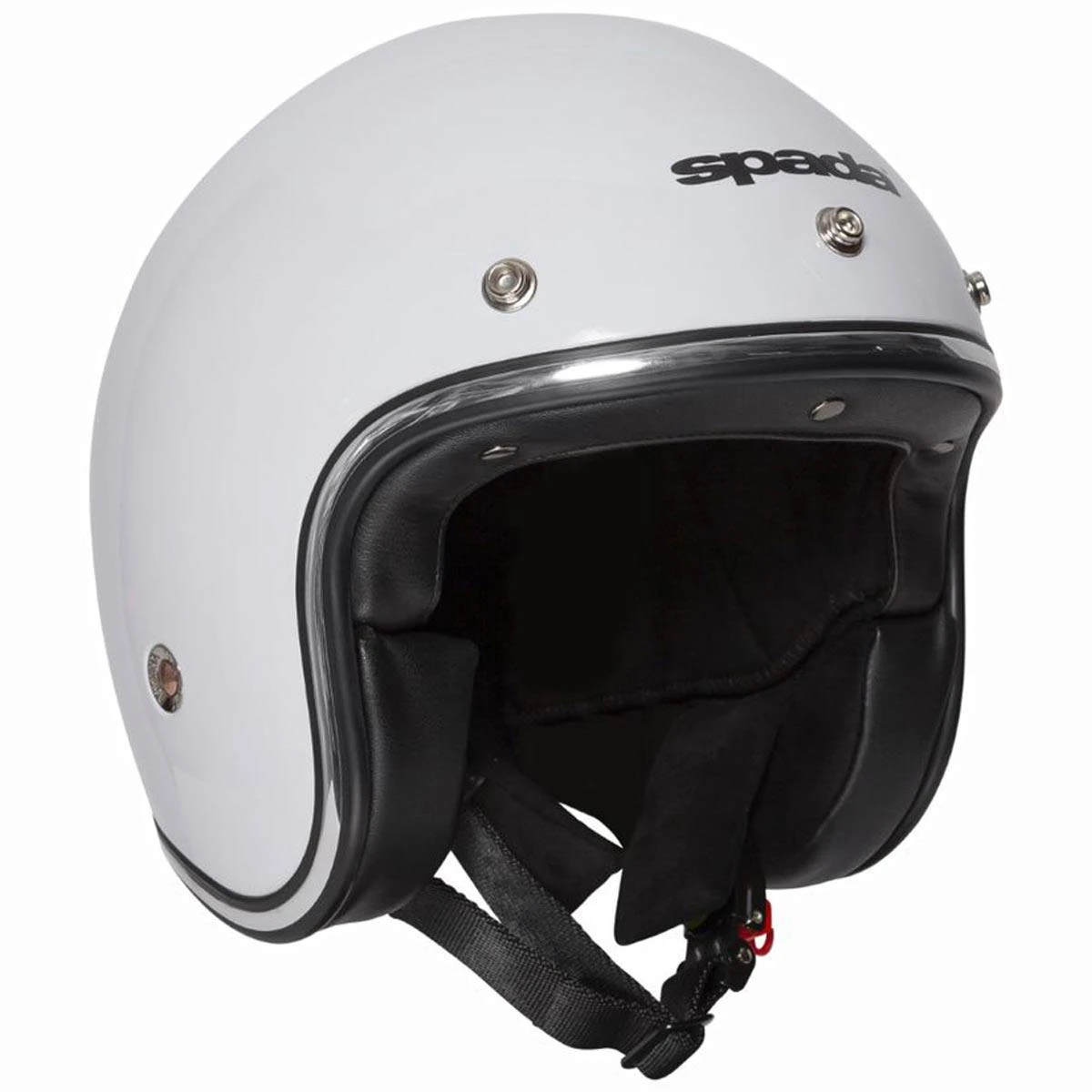 Spada Open Face Classic Helmet - White 6 Spada Open Face Classic Helmet - White - Image 4