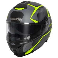 Spada Orion Slate Flip Front Helmet - Matt Black Yellow