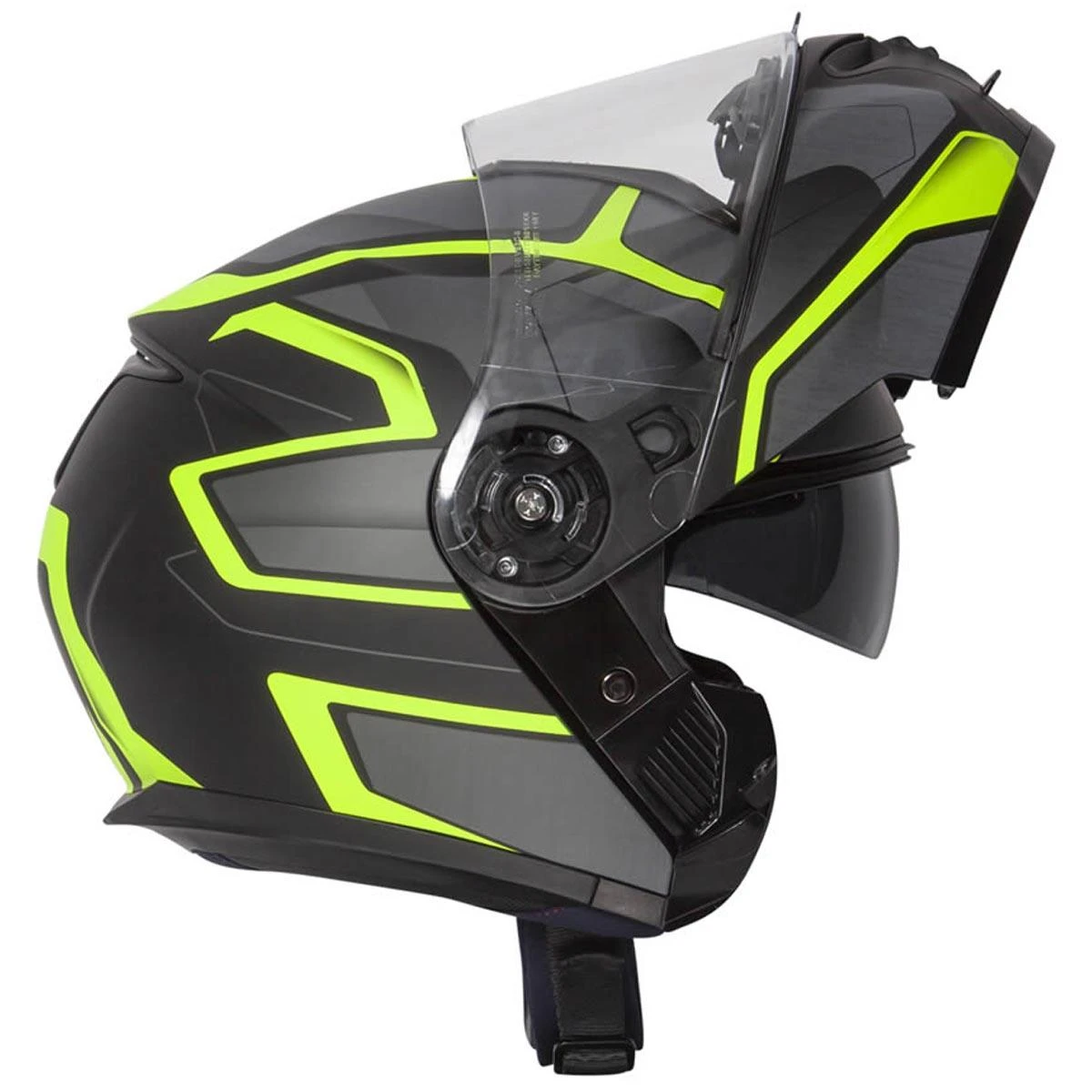 Spada Orion Slate Flip Front Helmet - Matt Black Yellow 6 Spada Orion Slate Flip Front Helmet - Matt Black Yellow - Image 4