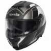 Spada Orion Whip Flip Front Helmet - Matt Black Silver 2 Spada Orion Whip Flip Front Helmet - Matt Black Silver -Motorcycle Clothing Store spada orion whip flip front helmet matt black silver getgearedshop 1