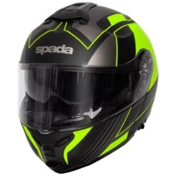 Spada Orion Whip Flip Front Helmet - Matt Black Yellow