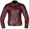 Spada Redux Leather Jacket - Burgundy - SALE -Motorcycle Clothing Store spada redux leather jacket burgundy getgearedshop 1