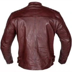 Spada Redux Leather Jacket - Burgundy - SALE -Motorcycle Clothing Store spada redux leather jacket burgundy getgearedshop 3