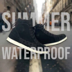 Spada Striders Boots CE WP - Black -Motorcycle Clothing Store spada striders casual shoes lifestyle image